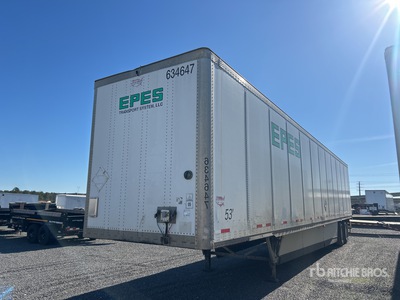 2015 Wabash DVCVHPC 53 ft x 102 in T/A Van Trailer
