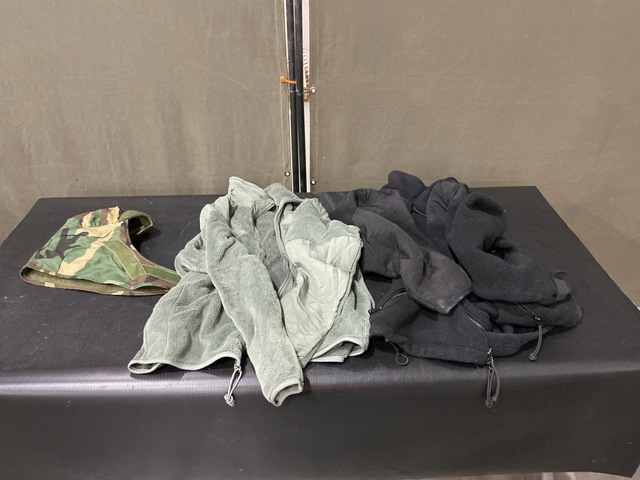 (55) Cold Weather Caps, (30) Cold Weather Jackets & Assorted Items