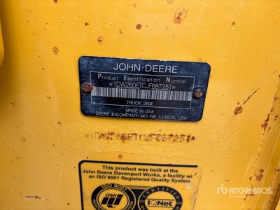 2018 John Deere 260E Camión Dumper Articulado