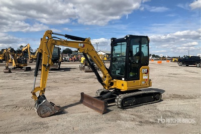 2022 Cat 303 CR Mini pelle hydraulique