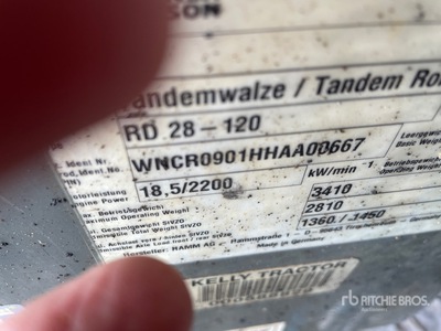 2021 Wacker Neuson RD28-120 Double Drum Roller