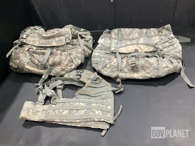 (21) Rucksacks, (65) Load Carriers, (49) Waist Belts & Assorted Items