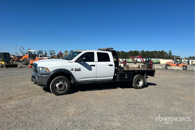 2018 Ram 5500 Heavy Duty 4x4 Crew Cab Flatbed Truck | Ritchie Bros ...