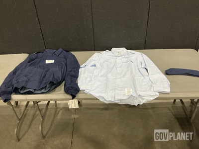 (400) Garrison Caps, (80) Men’s Shirts, (4) Men’s Jackets & Assorted Items
