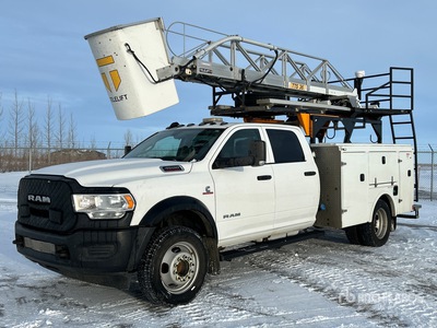 2019 Telelift TTS 36-6G 35 ft on 2019 Ram 4500 4x4 Crew Cab Bucket Truck