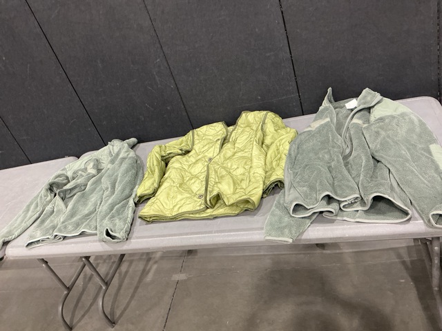 (1) Cold Weather Coat Liner & (128) Cold Weather Jackets