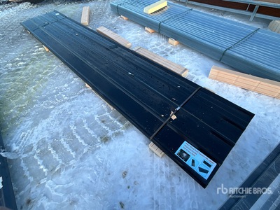 Quantity of (30) Black Metal Roof Panels