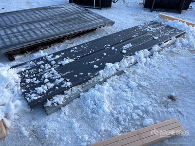 Quantity of (70) Grey Metal Roof Panels (Unused)