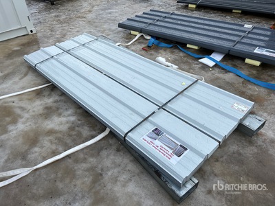 Quantity of (70) 7.87 ft x 3 ft White Metal Roof Panels