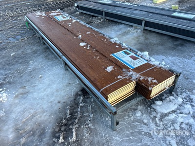 Quantity of (20) Wood Grain Polyurethane Insulated Metal Wall Panels