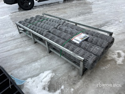 Quantity of (8) 164 ft x 3 ft 11 in Galvanized Vallas (Unused)