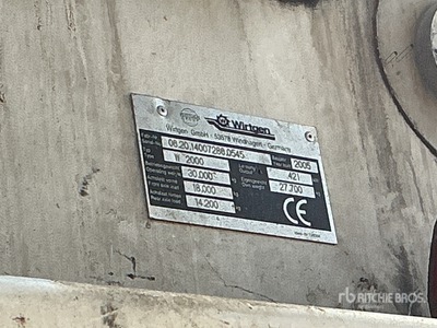 2005 Wirtgen W2000 Tracked Cold Planer