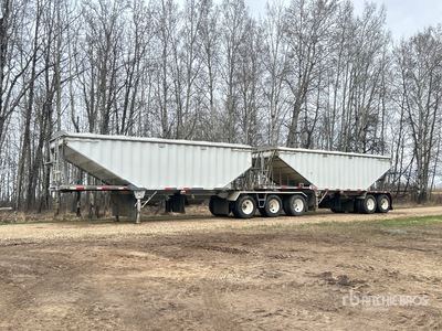 2007 Lode King 28 ft Tri/A Super B-Train Lead Grain Trailer