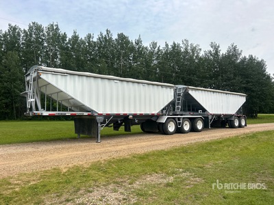 2008 Lode King 28 ft Tri/A Super B-Train Lead Grain Trailer