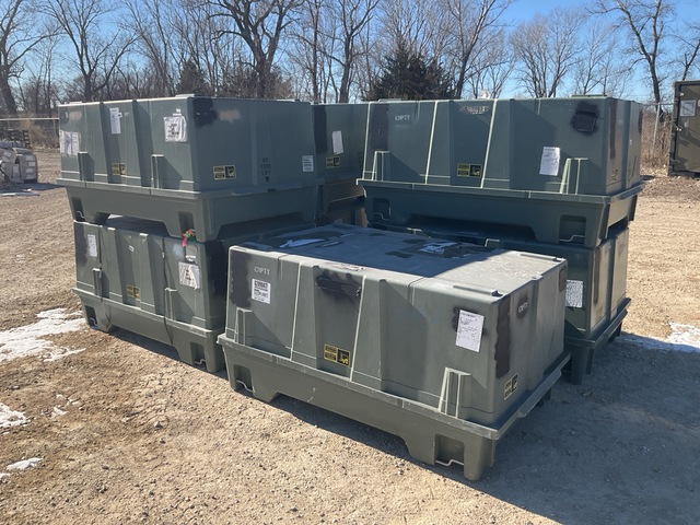 (7) Plastics Research CNU-589A/E Storage Containers