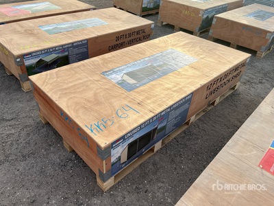 2025 Rhino AGR-LS1228 28 ft x 12 ft Metal Tettoia per bestiame (Unused)