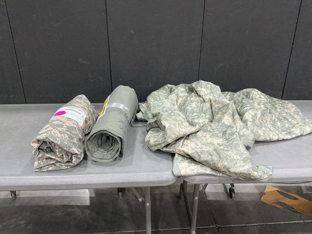 (34) Bivy Covers, (32) Wet Weather Poncho Liners & Assorted Items