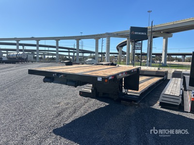 2001 Fontaine 353WDMRX Tri/A Double Drop Removable Gooseneck Lowboy Trailer