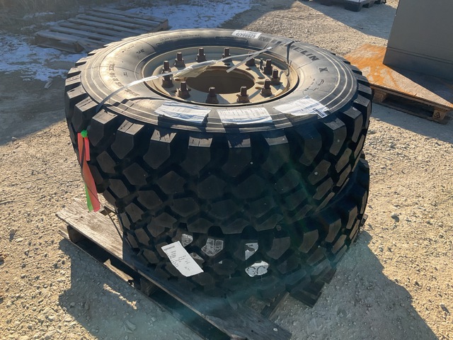 (2) Michelin 395/85R20 Tires w/Wheels