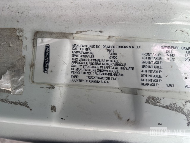 CAMIóN 2016 FREIGHTLINER