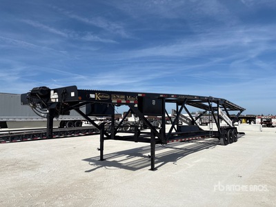 2018 Kaufman Turntable Tri/A Car Carrier Trailer