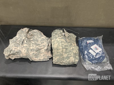 (157) Pairs of Trousers, (4) Parkas, (10) Barracks Bags & Assorted Items
