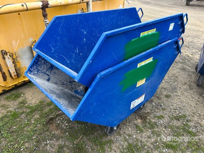 Quantity of (2) Metal Dump Waste Bin