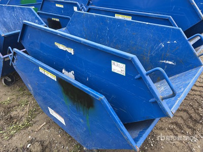Quantity of (2) Metal Dump Waste Bin