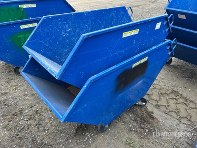 Quantity of (2) Metal Dump Waste Bin
