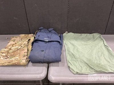 (20) Barracks Bags, (18) All-Weather Coats & Assorted Items