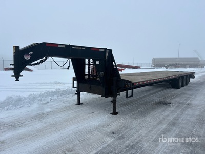 2022 ABU 40 ft Tri/A Gooseneck Equipment Trailer