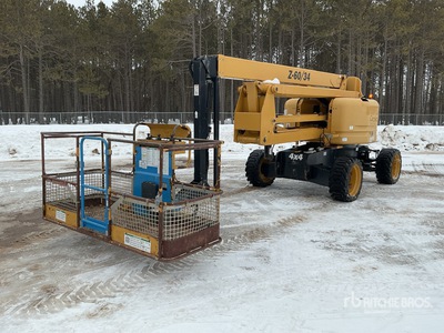 2014 Genie Z6034 4WD Dual Fuel Articulating Boom Lift