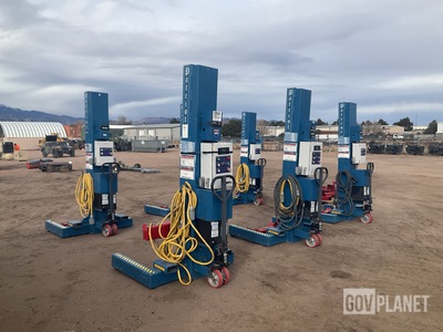 (6) Bucher M-4519-0166 Mobile Column Lifts
