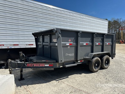 2025 ED Trailers 14 ft T/A Dump Utility Trailer