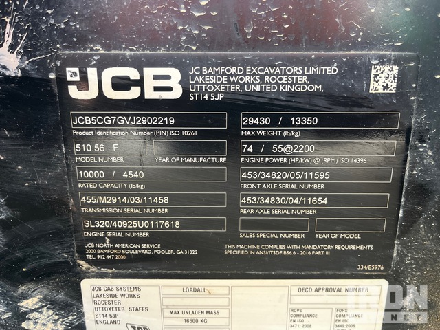 MANIPULADOR 2018 JCB