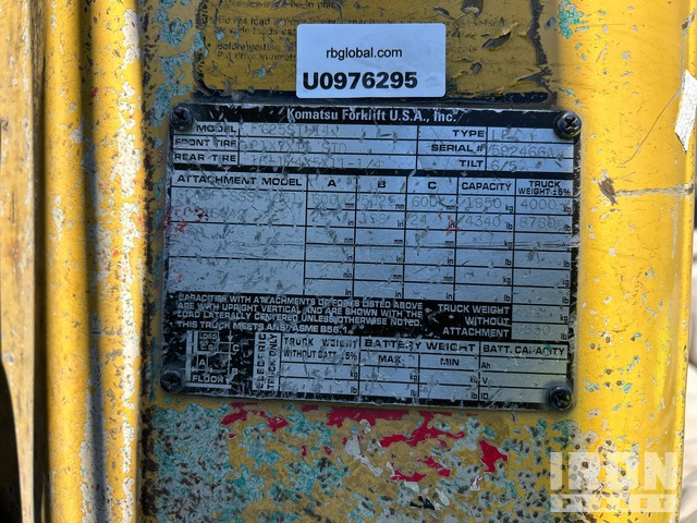 MONTACARGAS 2006 KOMATSU FG25ST14