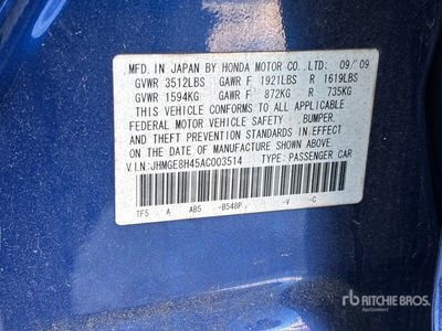 2010 Honda Fit Automobile