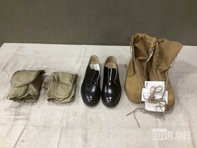 (94) IFAK Inserts, (9) Pairs of Men's Shoes & (6) Pairs of Boots
