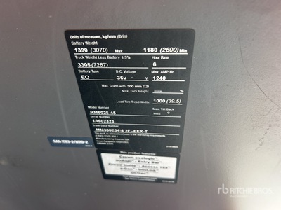 2021 Crown RM6025-45 4500 lb Carretilla Retráctil