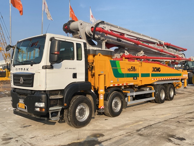 2020 XCMG HB58V on 2020 SITRAK G7 440 8x4 Concrete Pump Truck (Reconditioned)