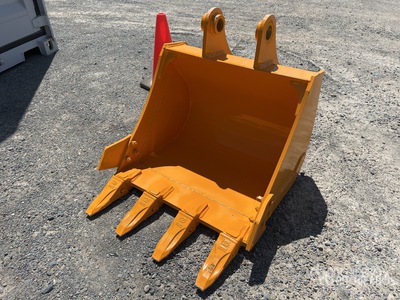 2026 GIYI 600 mm Hydraulic Tilting Benna per escavatore - Fits Cat 303 (Unused)