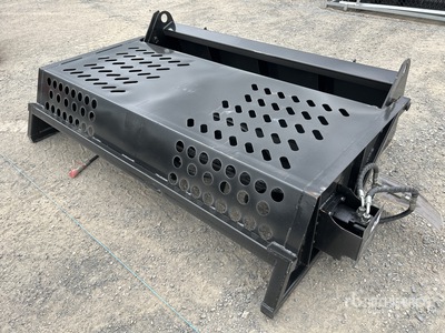 2026 GIYI GY-RR78 1980 mm Skid Steer Rock Rake Accessorio per mini pala (Unused)