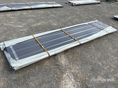 Quantity of (50) SKLP 3660 mm x 950 mm Galvalume Corrugated Steel Panels (Unused)