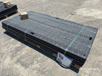Quantity of (12) SKLP 1200 mm x 2400 mm Polyethylene Ground Protection Mats Varios, tienda, almacen, consumidor (Unused)