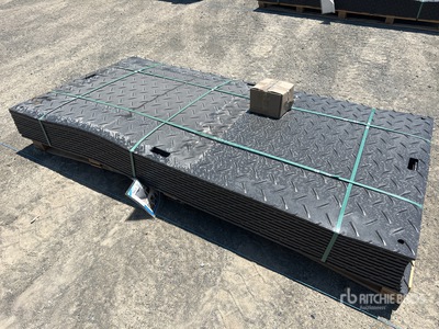 Quantity of (12) SKLP 1200 mm x 2400 mm Polyethylene Ground Protection Mats Varios, tienda, almacen, consumidor (Unused)