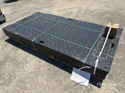 Quantity of (12) SKLP 1200 mm x 2400 mm Polyethylene Ground Protection Mats Varios, tienda, almacen, consumidor (Unused)
