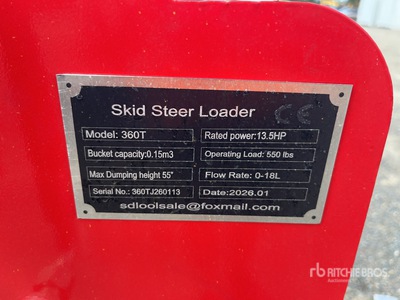 2026 SDLOOL SL360T Mini を見 Compact Track Loader (Unused)