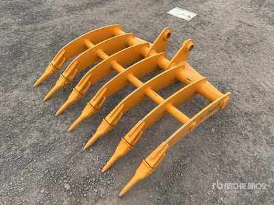 2026 GIYI 1110 mm Fit to cat 305 Excavator Rake - Fits Cat 305 (Unused)