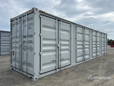 2025 40 ft High Cube Multi-Door Storage Container