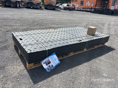 Quantity of (12) 2026 SKLP SK-LJB12 Polyethylene Sheet Ground Protection Mats (Unused)